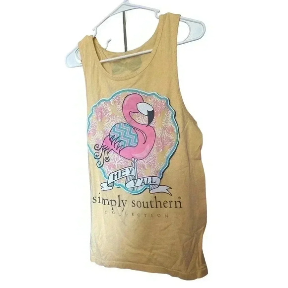SIMPLY SOUTHERN SIZE SMALL TANK SHIRT WITH HEY YALL - Picture 1 of 3